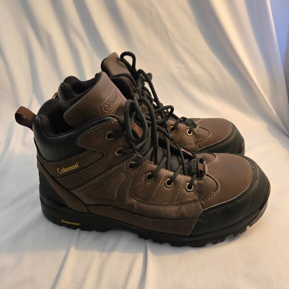 Coleman Workwear Boots Mens Size 10W Brown Trent Steel Toe Work Oil Resistant main image 4